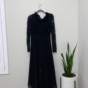 Black maxi dress